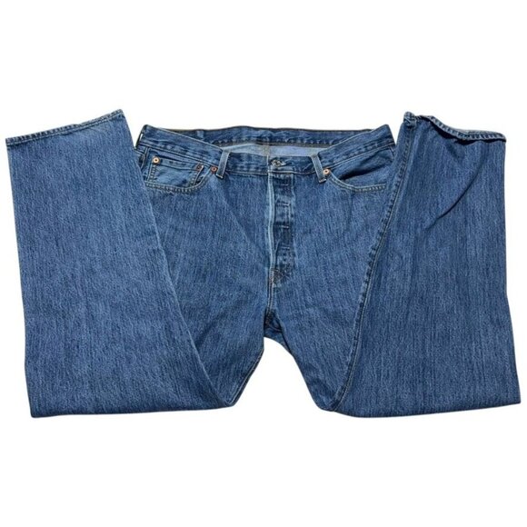 Levi's 501 Straight Cut Jeans Blue Size 36 x 29 - Picture 1 of 11